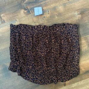 NWT American Eagle Floral Crop Tube Top